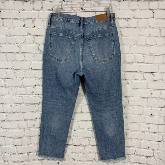 Madewell Jeans Womens 29 Petite The Perfect Vintage Straight Leg Ainsworth Wash - Picture 9 of 14